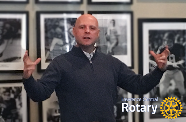 LCS’s Trey Meyer speaks to Lawrence Central Rotary