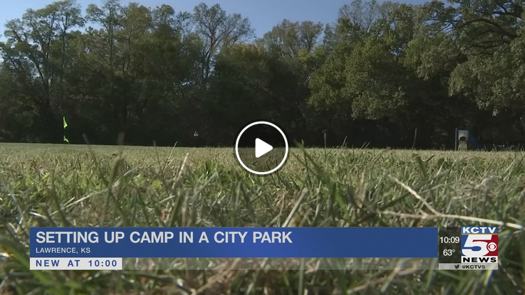 City of Lawrence approves sanctioned campsite for homeless in city park