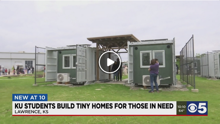 University of Kansas students, Lawrence Community Shelter convert 12 storage containers to ‘tiny homes’